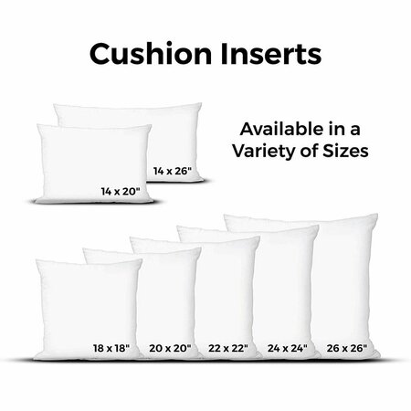 WESTEX 18 x 18 in. Urban Loft by Polyester Filled Cushion Insert, White 611818